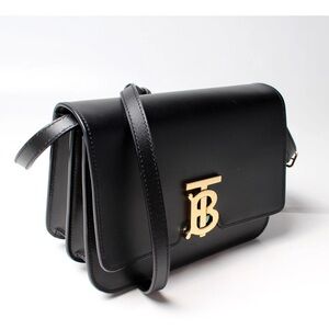 Burberry Black Large TB Bag